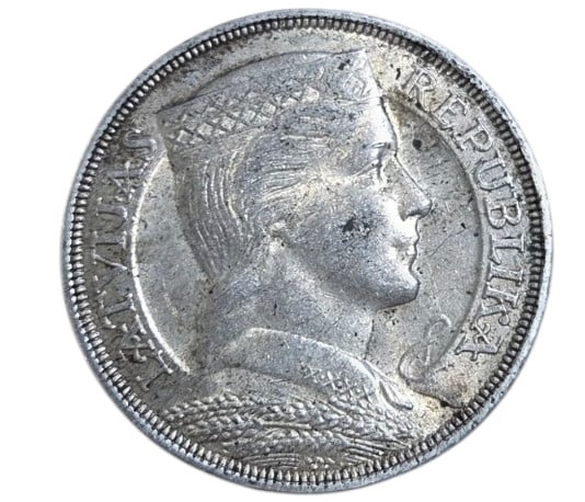 Monēta 5 Lati 1931. gads